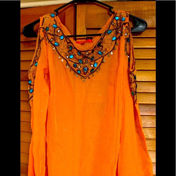 🧡 Extra Small Nikka Sheer Long Sleeved Top 🧡 - Picture 3 of 3